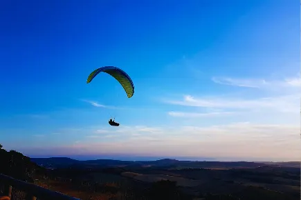 Paragliding in the mountains