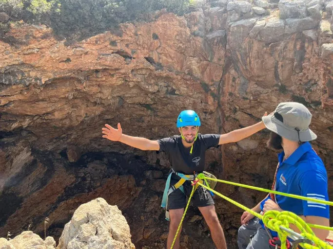 Rappelling in Keshet Cave + Climbing Adventure in Nemer Cave