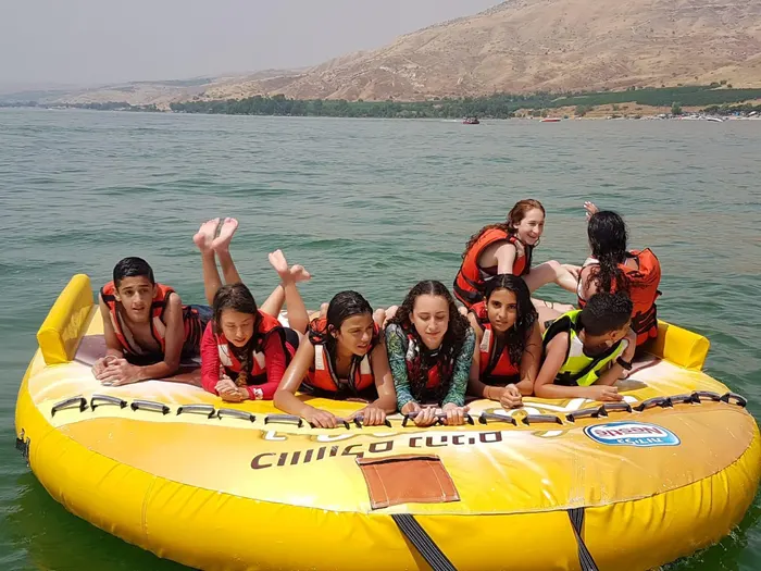Water sports in the Sea of Galilee